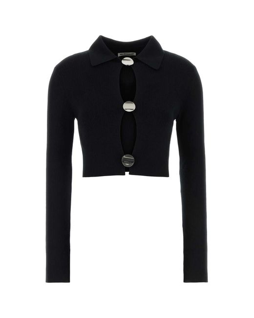 Jil Sander Black Wool Cardigan