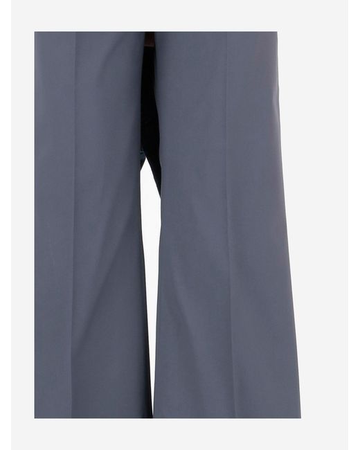 QL2 Donna Blue Stretch Cotton Trousers