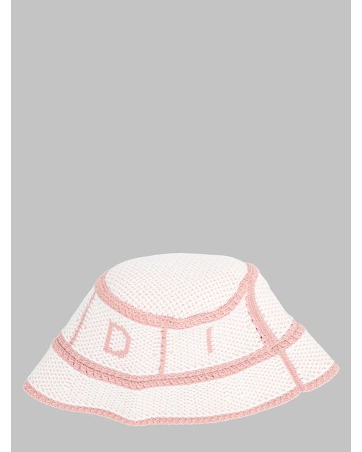 Fendi Pink Mini Bucket Hat For Girls