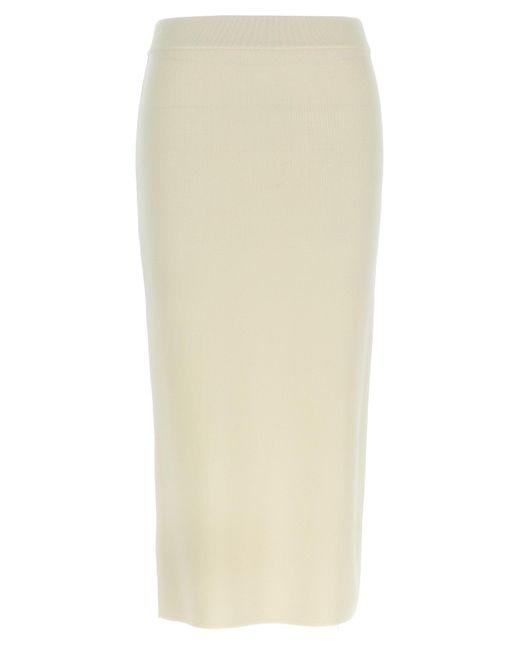 Max Mara White 'Losanna' Skirt