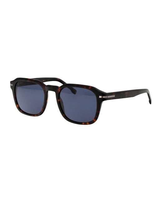 Boss Blue Squared Sunglasses Boss 1627/S 086 Ku for men