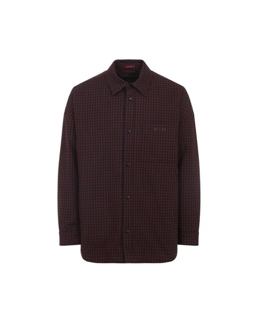 Gucci Purple Spw Macro Vichy Jacket
