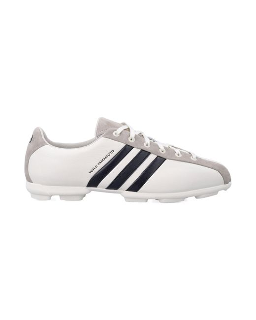 Y-3 Metallic Field Leather And Suede Sneakers