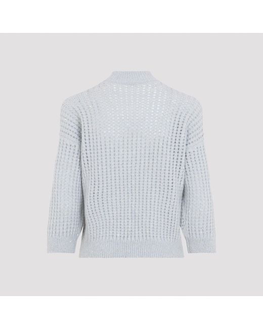 Peserico Gray Rete Sweater
