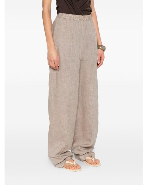Fabiana Filippi White Linen Trousers
