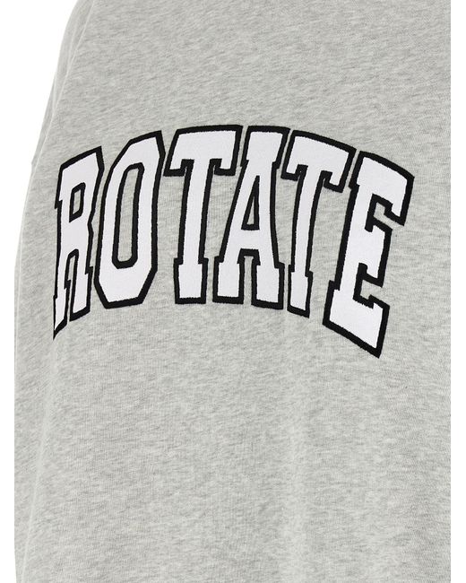 ROTATE BIRGER CHRISTENSEN Roteer Birger Christensen 'heavy Sweat' Sweatshirt in het Gray