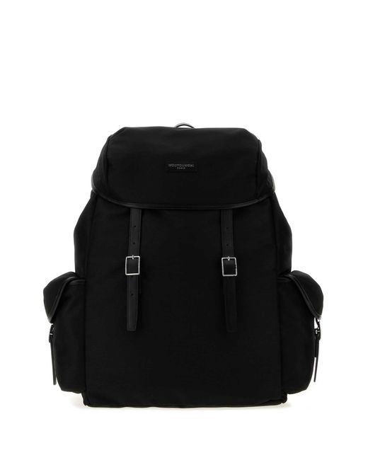 Wooyoungmi Black Canvas Backpack