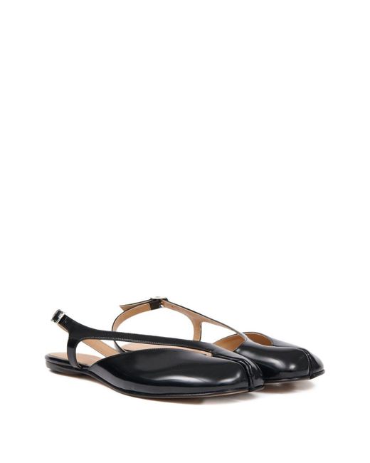 Maison Margiela Tabi Platte Slingback Pumps in het Black