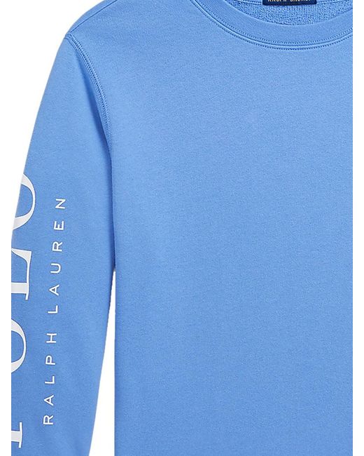 Polo Ralph Lauren Blue Ls Cn Knitshirts Sweatshirts