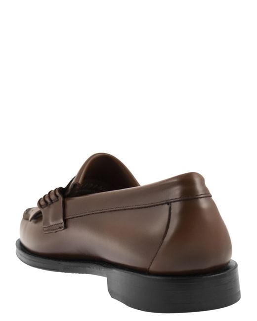 G.H.BASS Brown G.h. Bass Weejun Layton Loafer With Nappina for men
