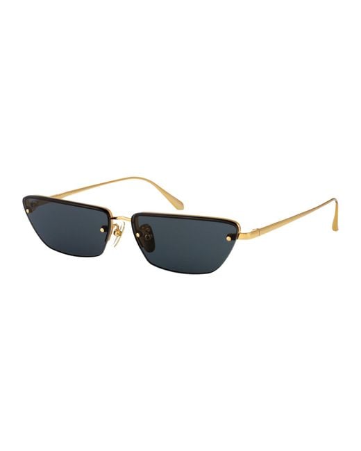 Linda Farrow Blue Sunglasses