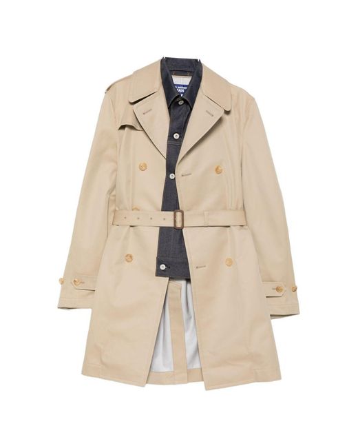 Junya Watanabe Natural Cotton Double-Breasted Coat for men