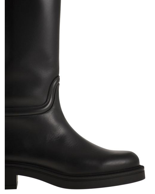 Celia Leather Boot Stuart Weitzman en coloris Black