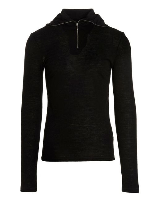 Jil Sander 'technischer' Pullover in Black für Herren
