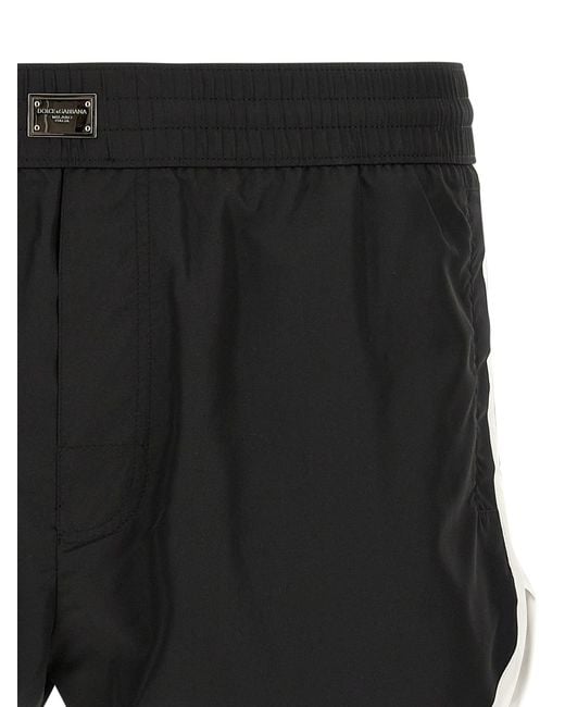 Dolce & Gabbana Technical Fabric Swimsuit in Black für Herren