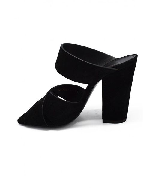 Saint Laurent Black Strap Sandals