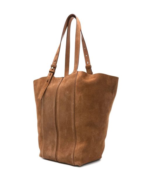 Golden Goose Deluxe Brand Brown "24.7" Fringed Palmellato Leather And Suede Body Metal Details Bags