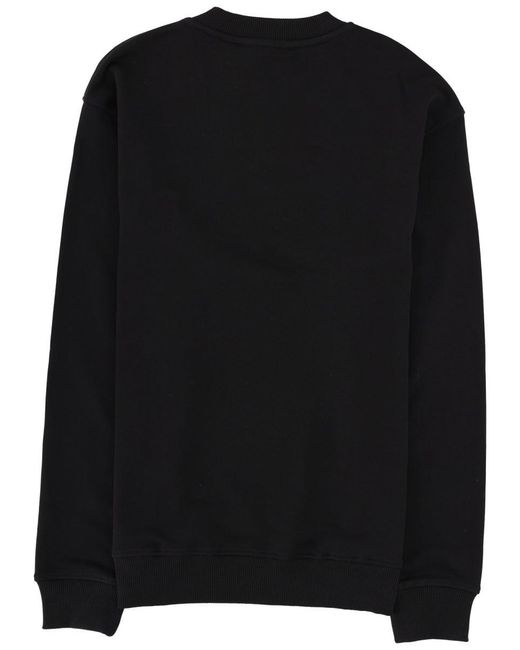 Versace Jeans Couture Black Felpa Con Logo for men