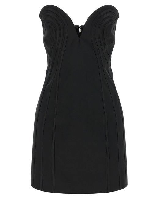 ROTATE BIRGER CHRISTENSEN Roteer Birger Christensen 'satin Mini' Jurk in het Black