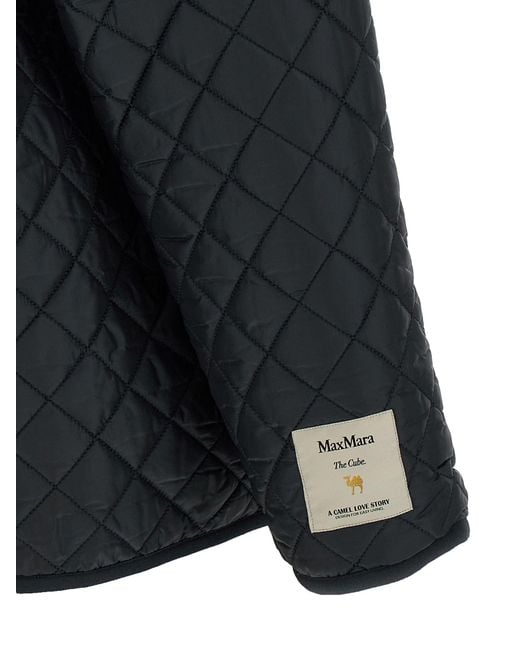 Max Mara Max Mara De Cube 'leo' Omkeerbare Jas in het Black
