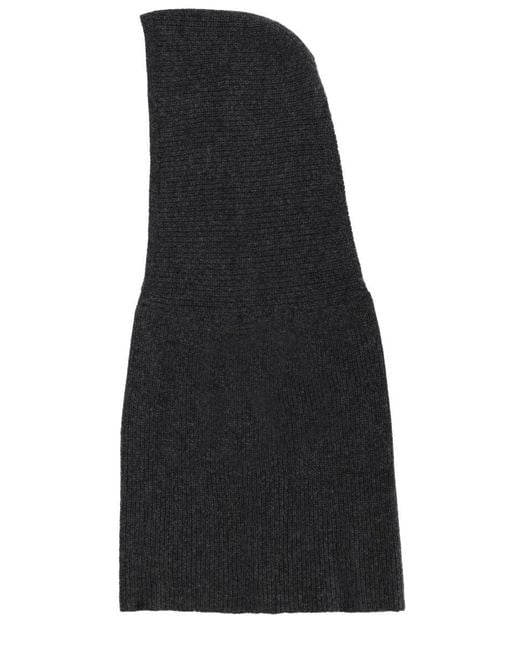 Alysi Black Knitted Hood