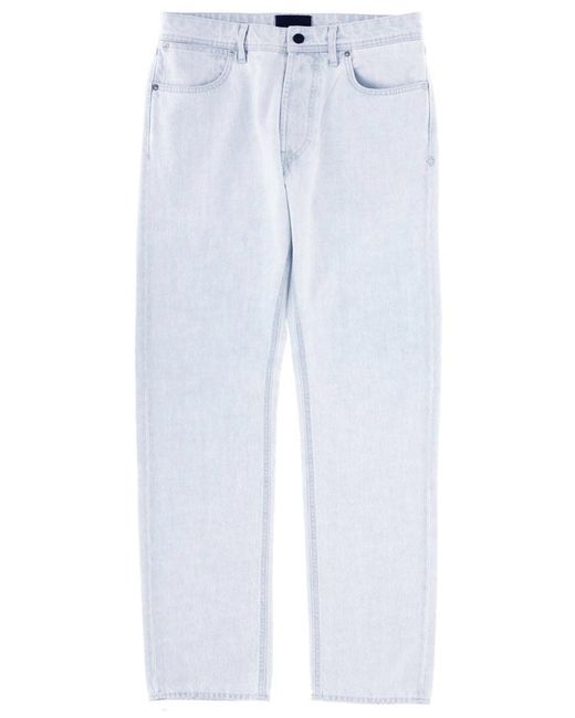Stone Island White Cotton Slim-Fit Jeans for men