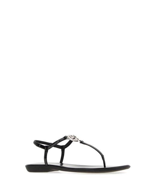 Gucci Black Solid Sandals
