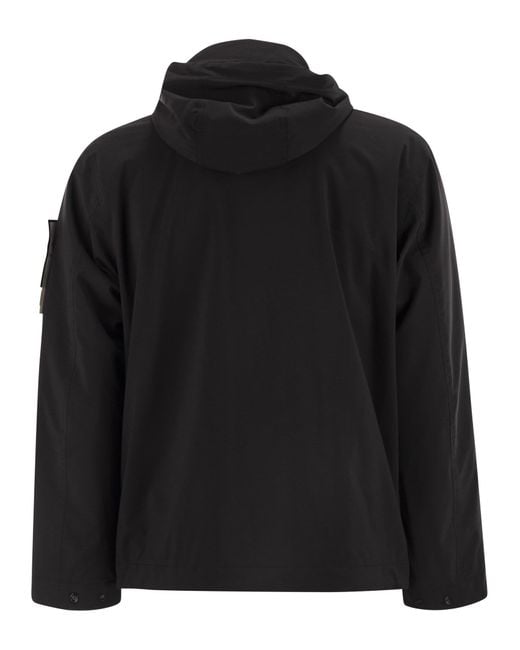 Stone Island Black Padded Jacket With Waterproof And Windproof Membrane for men