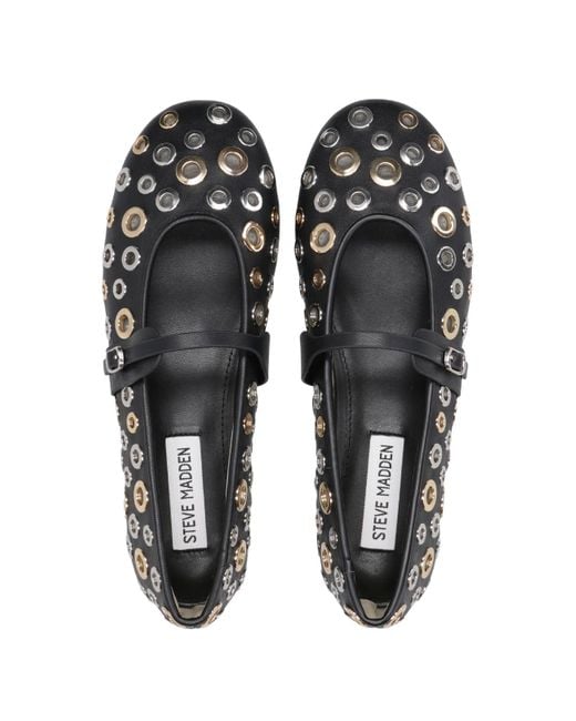 Steve Madden Black Flat Shoes