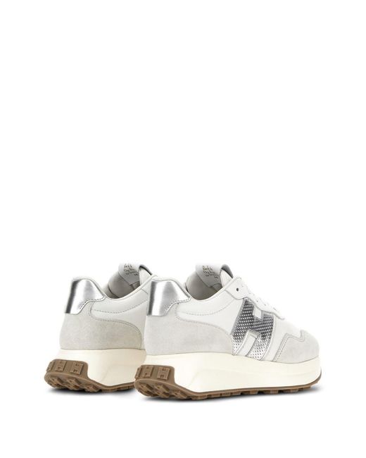 Hogan White H641 Leather Sneakers