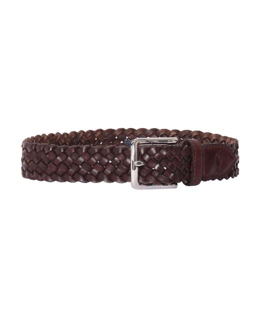 Polo Ralph Lauren Purple Wstend Braid Belt Medium