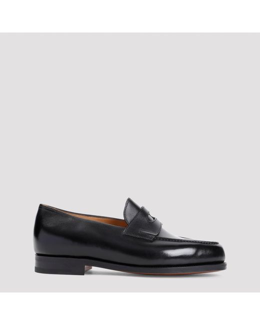 John Lobb Black Lopez Loafers