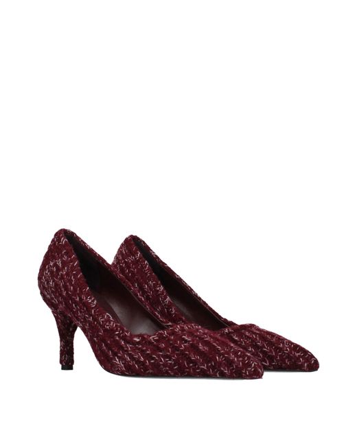 Prada Red Pump/ Fabric