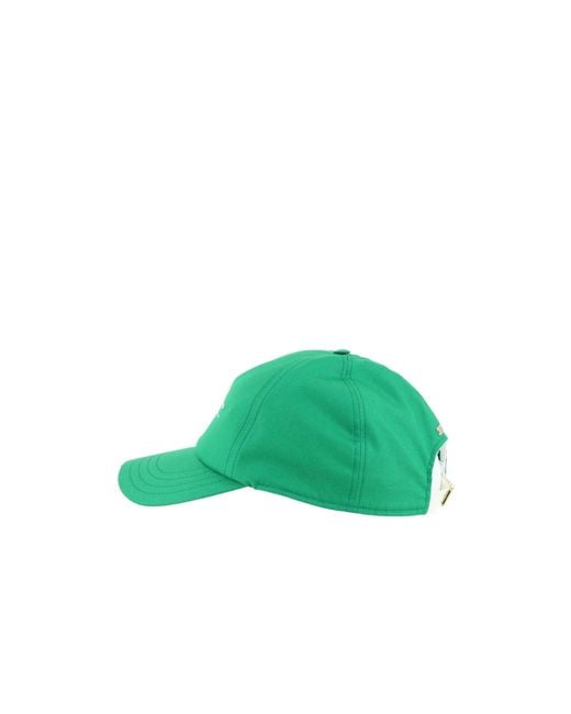 Herno Green Cotton Logo Cap