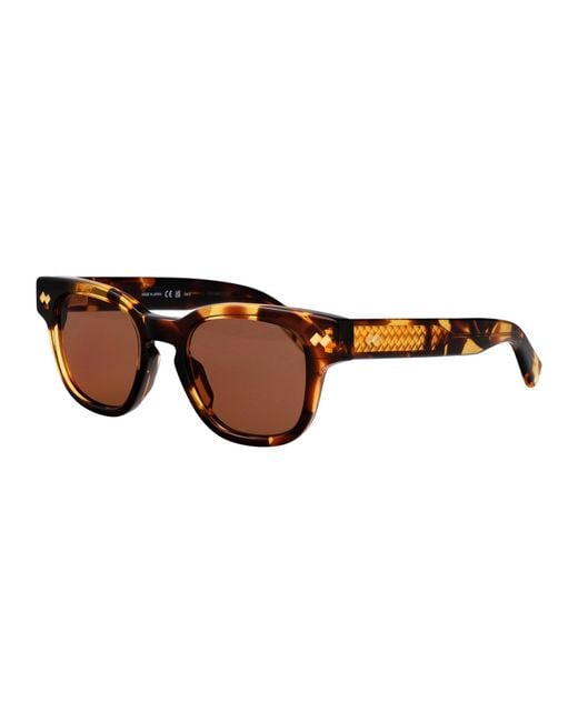 Bottega Veneta Brown Havana-Havana- Acetate Sunglasses