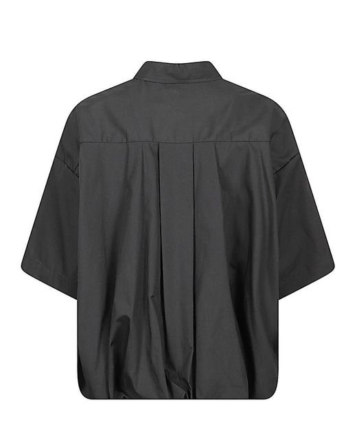 MIZUIRO Black Cotton Shirt