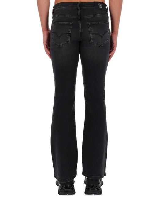 Versace Jeans Couture Black High-Rise Flared Jeans for men