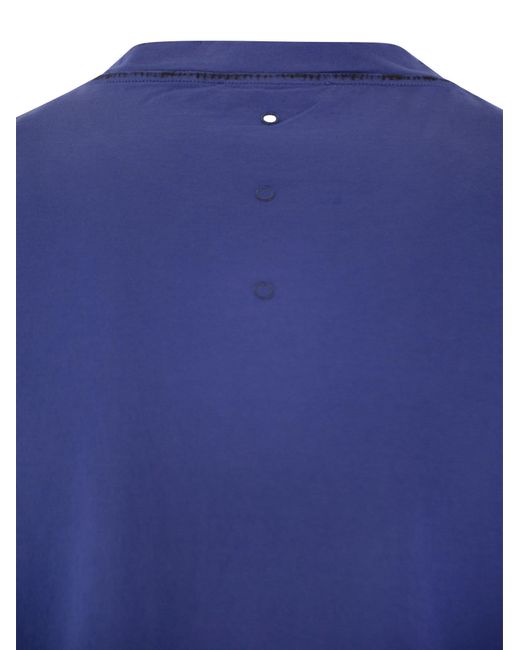 Premiata Blue Nie weißes Baumwoll -T -Shirt