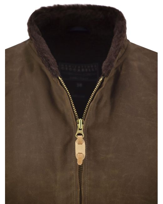 Manifattura Ceccarelli Brown Mountain Vest Velvet Waistcoat for men