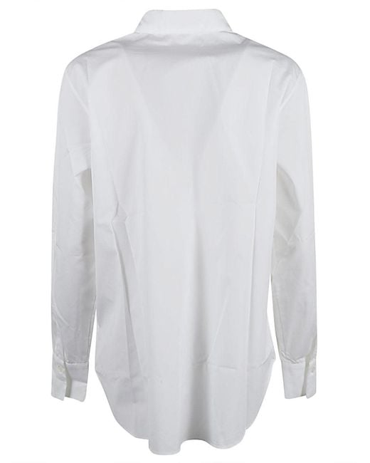 Judy Sanderson White Button Down Cotton Shirt