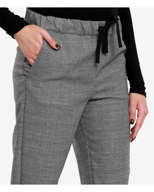 Semicouture Gray Trousers