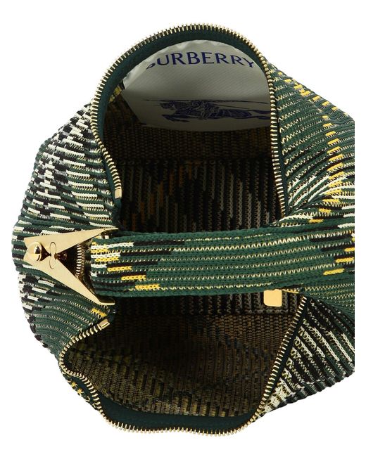 Burberry Green "Mini Peg" Handtasche