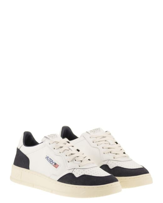 Autry White Medalist Low for men