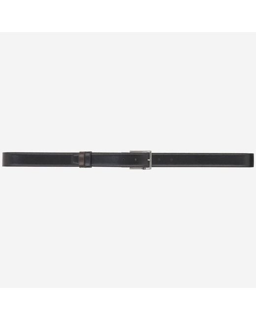 Montblanc Black Reversible Leather Belt for men