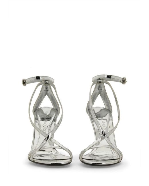 McQueen White Sandal "Armadillo"