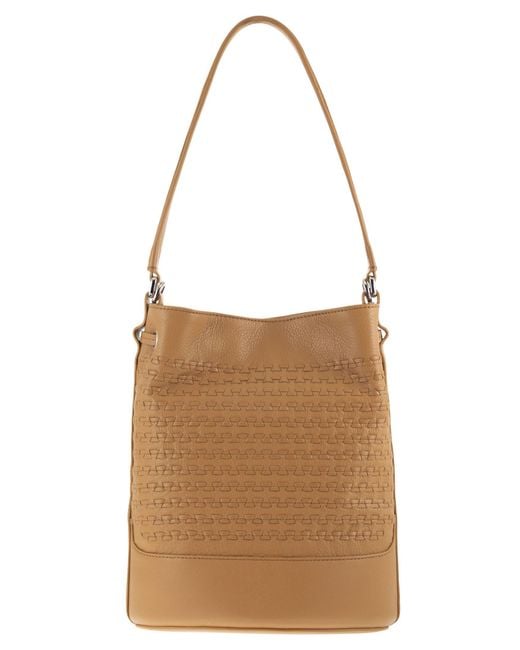 Zanellato Brown Monda' Bucket Bag S