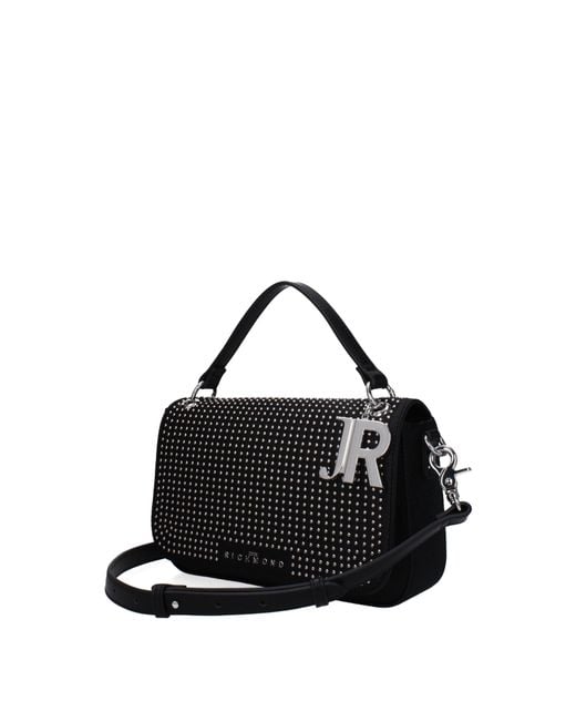 John Richmond Black Borse A Mano Donna Tessuto Nero for men