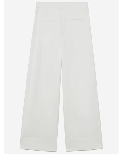 THE GARMENT White Avelino Stretch Cotton Trousers