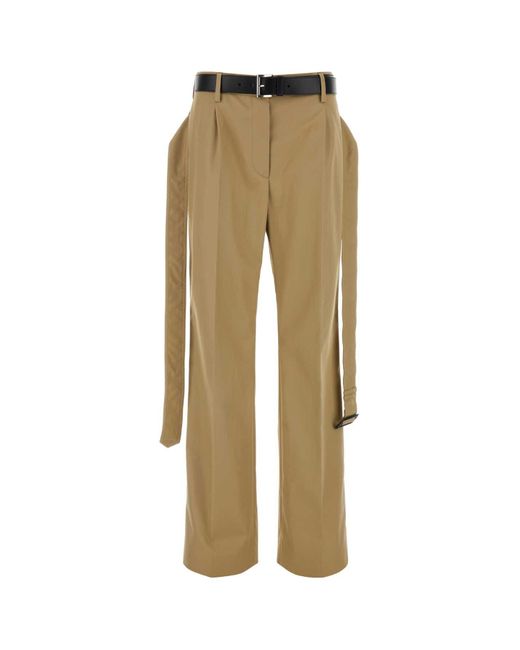 Prada Natural Cappuccino Twill Pant