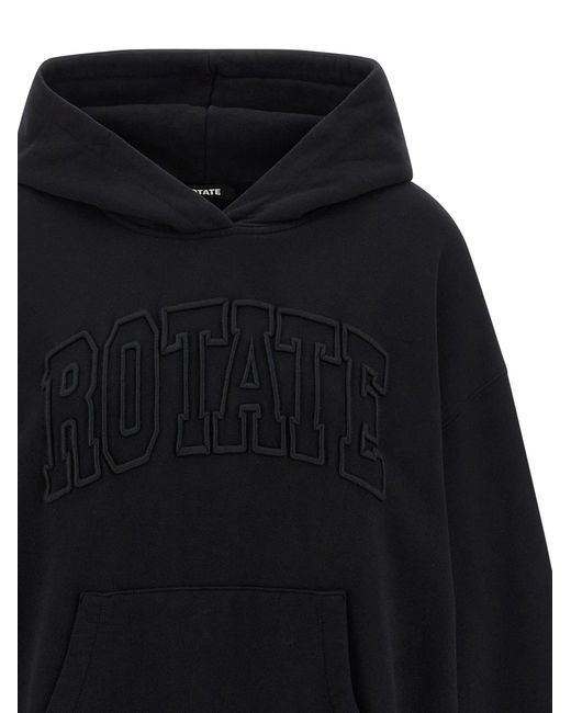 ROTATE BIRGER CHRISTENSEN Roteer Birger Christensen 'gewassen Zware Zweet' Hoodie in het Blue